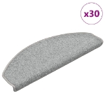 Tappetini per Scale 30 pz Grigio Chiaro 65x24x4 cm
