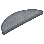 Tappetini per Scale 30 pz Grigio Chiaro e Blu 56x17x3 cm