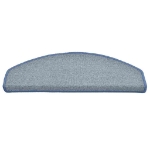 Tappetini per Scale 30 pz Grigio Chiaro e Blu 65x24x4 cm