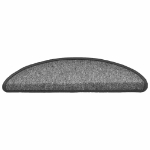 Tappetini per Scale 30 pz Grigio Scuro 56x17x3 cm