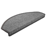 Tappetini per Scale 30 pz Grigio Scuro 65x24x4 cm