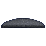 Tappetini per Scale 30 pz Grigio Scuro e Blu 56x17x3 cm