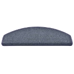 Tappetini per Scale 30 pz Grigio Scuro e Blu 65x24x4 cm