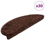 Tappetini per Scale 30 pz Marrone 65x21x4 cm