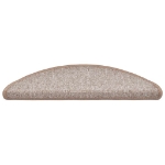 Tappetini per Scale 30 pz Marrone Chiaro 56x17x3 cm