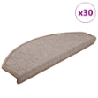 Tappetini per Scale 30 pz Marrone Chiaro 65x24x4 cm