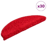 Tappetini per Scale 30 pz Rossi 56x17x3 cm