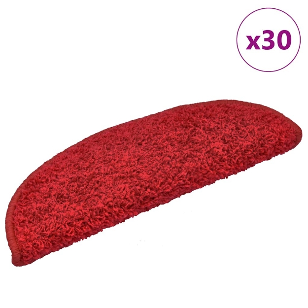 Tappetini per Scale 30 pz Rossi 65x21x4 cm
