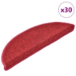 Tappetini per Scale 30 pz Rosso Bordò 56x17x3 cm