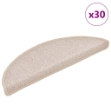 Tappetini per Scale 30 pz Tortora 56x17x3 cm
