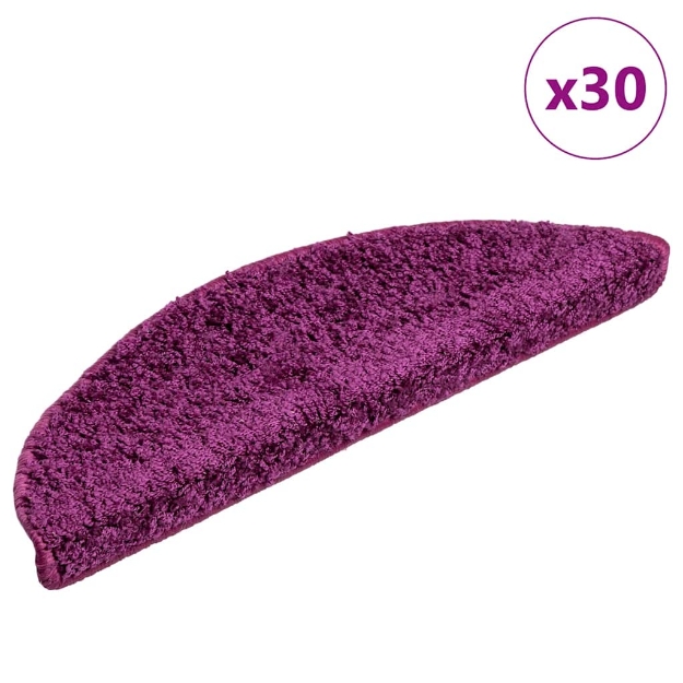 Tappetini per Scale 30 pz Viola 56x17x3 cm