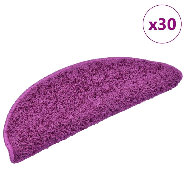 Tappetini per Scale 30 pz Viola 65x21x4 cm