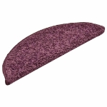 Tappetini per Scale 30 pz Viola Scuro 56x17x3 cm