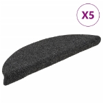 Tappetini per Scale 5 pz Antracite 56x17x3 cm Agugliati