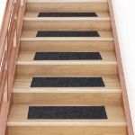 Tappetini per Scale Autoadesivi 30pz Grigi 76x20cm Rettangolare