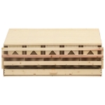 Casetta Cova per Galline 5 Scomparti 117x33x54 cm Legno di Pino