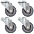 Ruote Girevoli con Foro per Bulloni 4 pz 50 mm