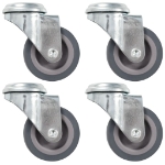 Ruote Girevoli con Foro per Bulloni 4 pz 50 mm