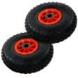 Ruote Carrello a Mano 2 pz Gomma 3.00-4 (245x82)