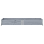 Paretale per Pallet Grigio 150x50 cm in Legno Massello di Pino