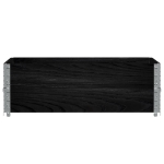 Paretali per Pallet 2 pz Neri 120x80cm Legno Massello di Pino