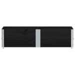 Paretali per Pallet 2 pz Neri 150x50cm Legno Massello di Pino