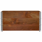 Paretali per Pallet 3pz Marroni 120x80cm Legno Massello di Pino