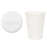 Tazze da Caffè in Carta con Coperchi 1000 pz 12oz 300 ml