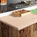Armadi da Garage 2 pz Legno Antico in Legno Multistrato