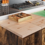 Armadi da Garage 2 pz Rovere Fumo in Legno Multistrato