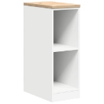 Armadietto da Garage Bianco 30x51x85 cm Legno Massello di Pino
