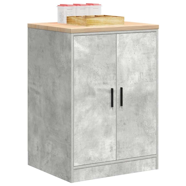 Armadietto da Garage Grigio cemento 60x51x85 cm