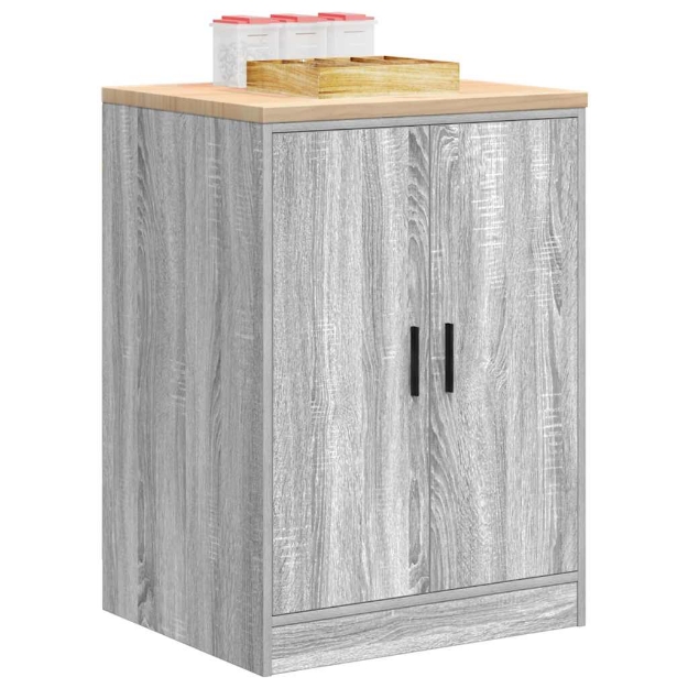 Armadietto da Garage Grigio Sonoma 60x51x85 cm