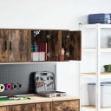 Pensili per Garage 2 pz Rovere Fumo in Legno Multistrato