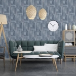 DUTCH WALLCOVERINGS Carta da Parati Wood in Grigio