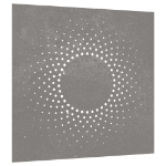 Decorazione Muro da Giardino 55x55 cm Sole in Acciaio Corten