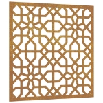 Decorazione Muro da Giardino 55x55 cm Moresco Acciaio Corten