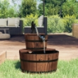 Fontana d'Acqua con Pompa 44,5x44,5x58 cm Legno Massello Abete