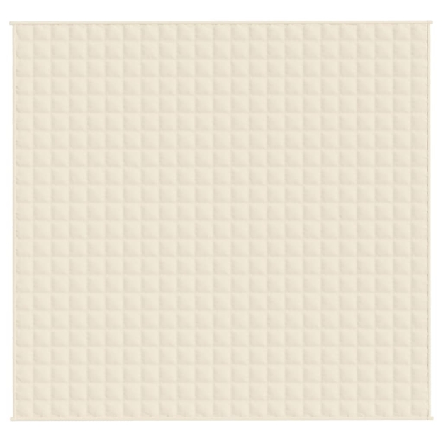 Coperta Ponderata Crema Chiaro 220x240 cm 15 kg Tessuto