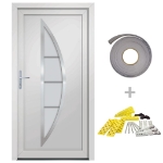 Porta Ingresso Bianca 98x200 cm in PVC