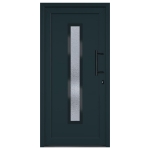 Porta Ingresso Antracite 98x200 cm in PVC