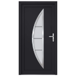 Porta Ingresso Antracite 98x200 cm in PVC