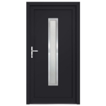Porta Ingresso Antracite 98x190 cm in PVC