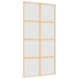 Porta Scorrevole Oro 102,5x205 Vetro Smerigliato ESG Alluminio