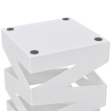 Portaombrelli Bastoni Passeggio Quadrato Acciaio 48,5 cm Bianco