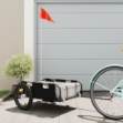 Rimorchio da Bici Nero Oxford e Ferro