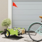 Rimorchio da Bici Verde Oxford e Ferro