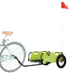 Rimorchio da Bici Verde Oxford e Ferro