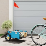 Rimorchio da Bici Blu Oxford e Ferro
