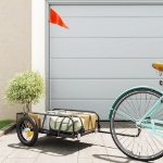 Rimorchio da Bici 122x53x31 cm in Ferro